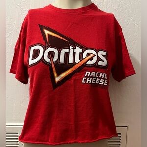 Doritos Nacho Cheese Red Graphic Crop Top Adult size Small